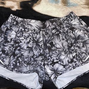 Lululemon Shorts Floral Pattern